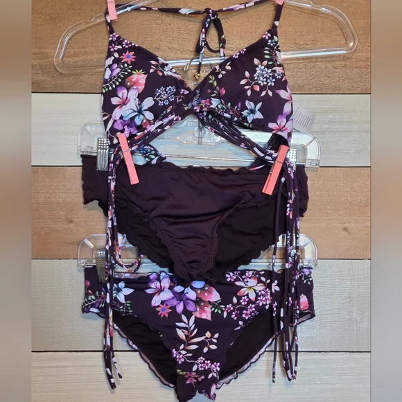 Hobie Bikini Set Top L/Bottoms S - Picture 11 of 13